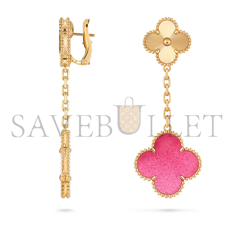 V*n Cl**f ARPELS MAGIC ALHAMBRA EARRINGS 2 MOTIFS VCARPQZJ00